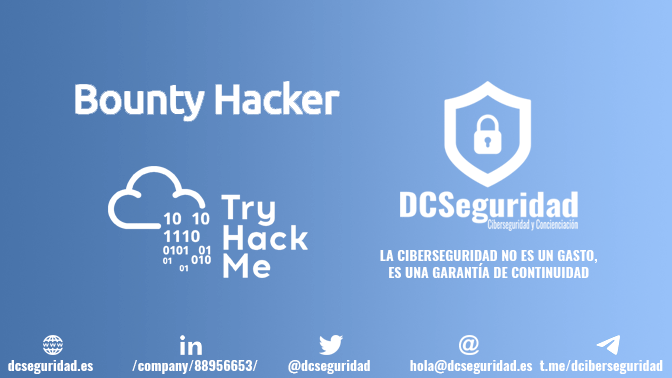 Bounty Hacker Tryhackme Portada